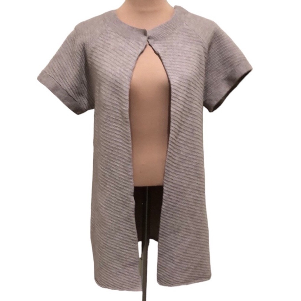 Megan Park Cardigan Sweater Size Medium Tan Cashwool